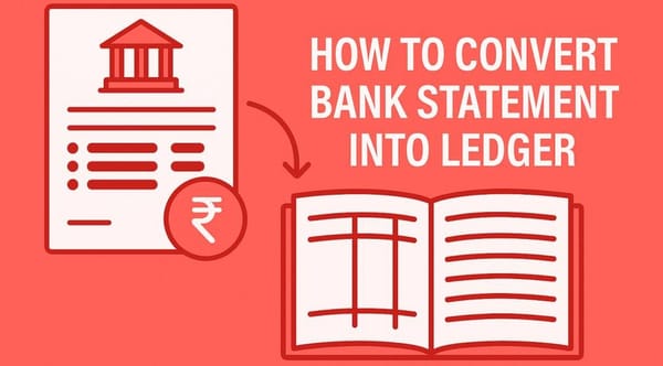 How to Convert Bank Statements into Master Ledger