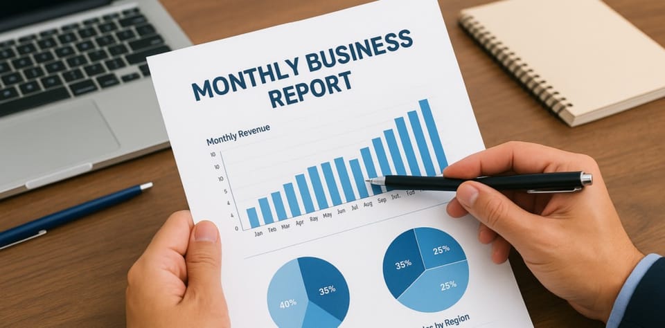 How to Prepare a Monthly Business Report